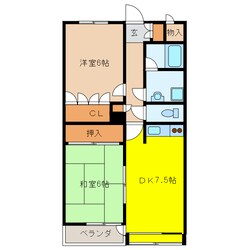 サントラップ鶴田の物件間取画像